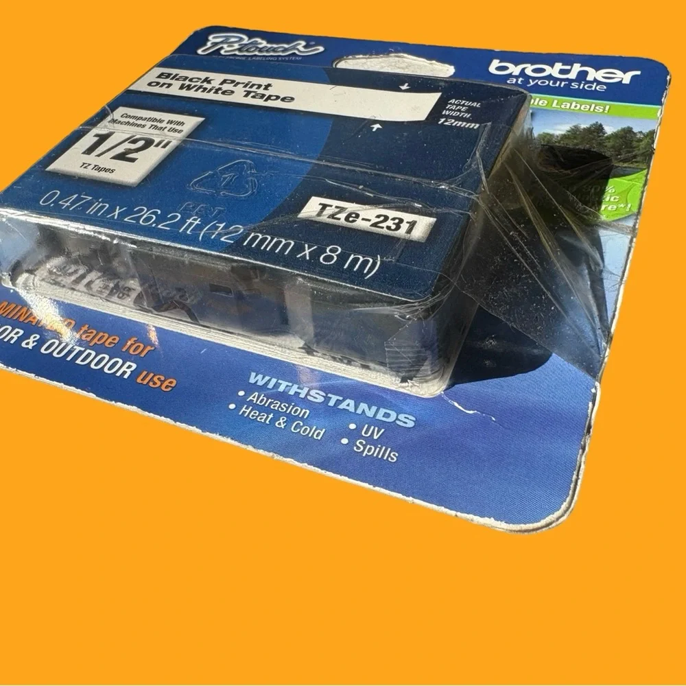 P-Touch brother electronic laminated tape